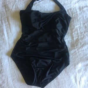 COPY - Land’s end 14L ruched one piece bathing suit